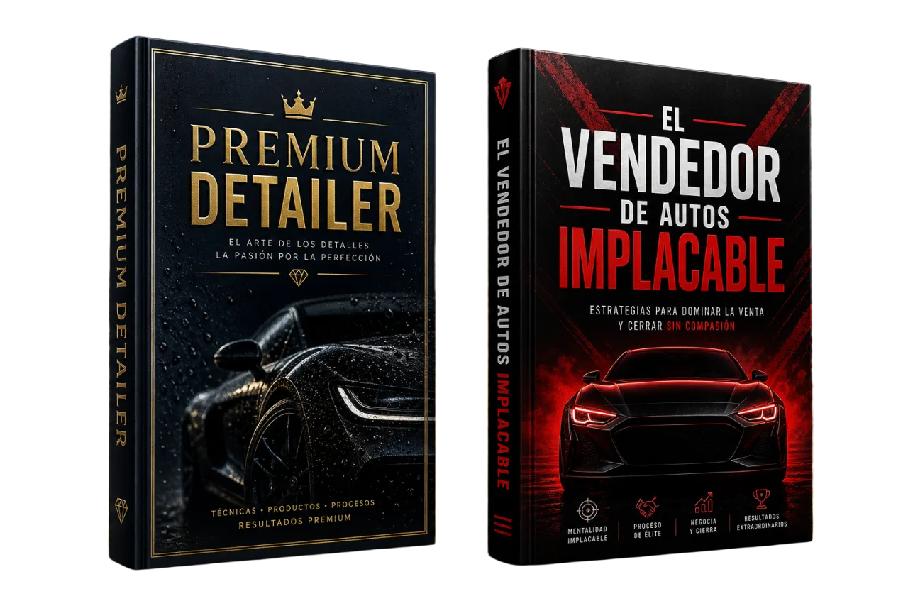 Ebooks Premium Detailer y Vendedor de Autos Implacable